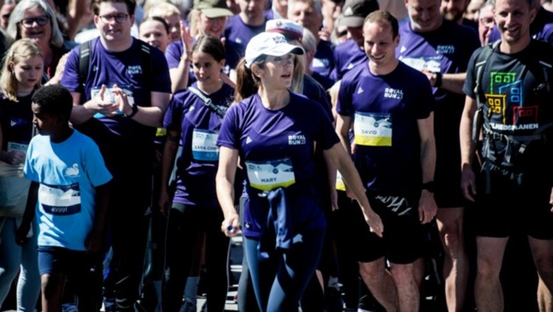 Kronprinzessin Mary beim „Royal Run“ (Bild: APA/AFP/Ritzau Scanpix/Tim Kildeborg Jensen)