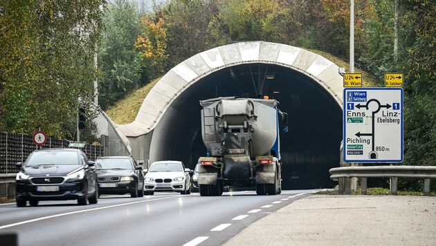 Ab 19. Juni ist der Mona-Lisa-Tunnel wegen dringend notwendiger Arbeiten 82 Tage gesperrt (Bild: Alexander Schwarzl)