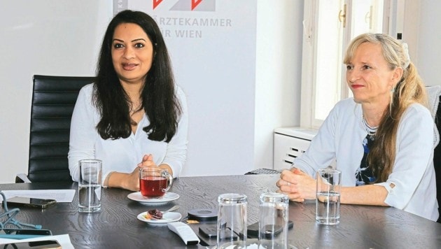 Dr. Bonni Syeda und Dr. Gabriela Seher (rechts). (Bild: Zwefo)