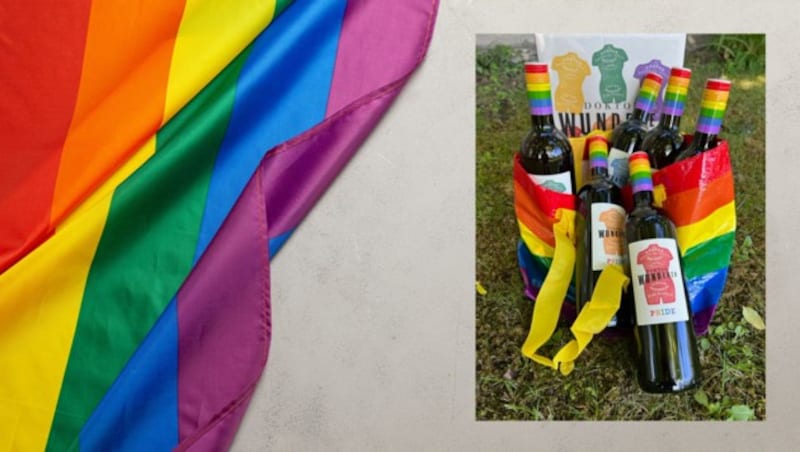 Die Pride Cuvée zeigt die vielen faszinierenden Seiten der Weinwelt und bringt sie kompromisslos und uneingeschränkt ins Glas. Exotik und florale Akzente, animierende Frische und verführerische Lebendigkeit. (Bild: stock.adobe.com; Weingut Doktor Wunderer, Krone KREATIV)