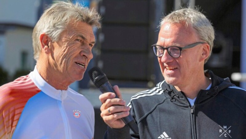 Klaus Augenthaler (li.) mit Ralph Schader (Bild: Krone)