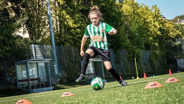 Rapid legt mit dem Mädchenfußball-Betrieb los. (Bild: Daniel Widner | Red Ring Shots)