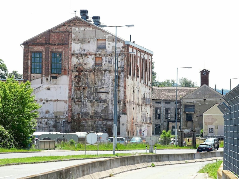 Vor 170 Jahren baute Konrad Patzenhofer die Zuckerfabrik. 1992 kaufte Anton Krobath das Areal und sanierte zahlreiche Hallen. Andere Gebäude ähneln Ruinen. (Bild: Judt Reinhard)