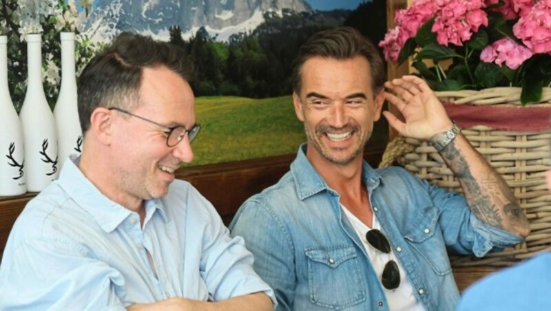 Florian Silbereisen und Michael Jürgens (Bild: Christof Birbaumer)