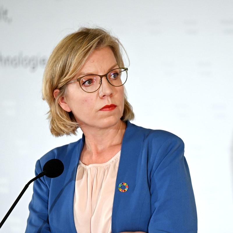 Az ÖVP számára a környezetvédelmi miniszter volt a csontja a vitának. (Bild: ROLAND SCHLAGER / APA / picturedesk.com)