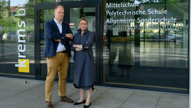Zöhrer und Rosenkranz stellen der Stadt bei der Sicherheit in den Bildungseinrichtungen ein schlechtes Zeugnis aus. (Bild: Attila Molnar)