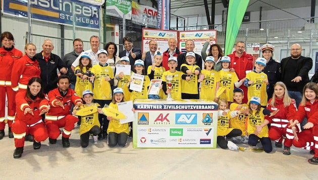 VS-Team Steindorf und Tiffen, Bezirkssieger Feldkirchen (Bild: Zivilschutzverband Kärnten/ Ina)