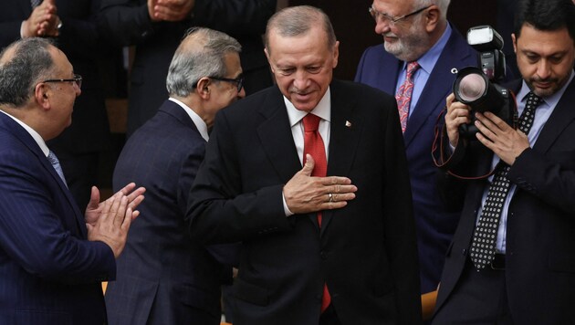 Erdogan in Ankara (Bild: AFP)