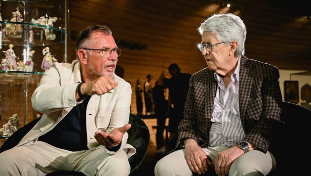 Frank Elstner und Reinhard Waldenberger (Bild: Markus Wenzel)