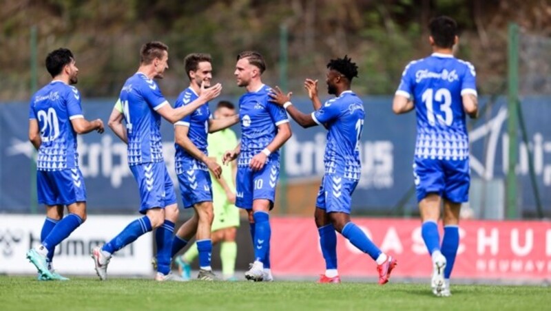 Der FC Pinzgau Saalfelden feierte Samstag den zweiten Sieg in der laufenden Westliga-Saison. (Bild: FCPS/Jasmin Walter )