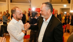 Schon länger Freunde auf dem politischen Parkett: David Egger und Hans Peter Doskozil. (Bild: Tschepp Markus)