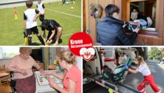 Ob im Einsatz in Vereinen wie beim Roten Kreuz und der Freiwilligen Feuerwehr oder die unermüdliche soziale Hilfestellung älteren Menschen oder Kindern und Jugendlichen gegenüber - wir suchen in allen 277 Gemeinden Tirols gute Seelen - die „Herzensmenschen“. (Bild: Christof Birbaumer, Eveline Hronek)