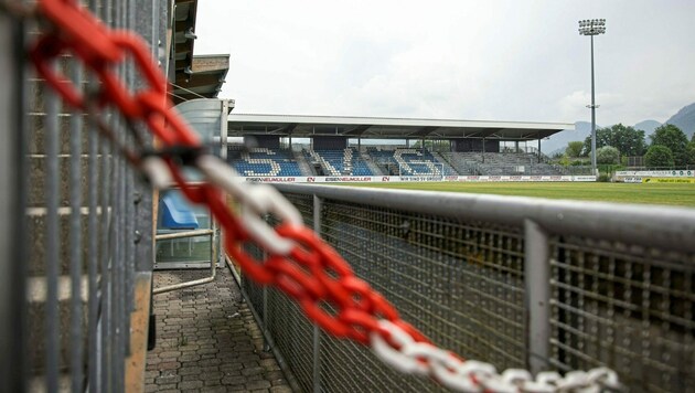 Das Stadion Grödig wird für Austria Salzburg nicht zur dauerhaften Heimstätte. (Bild: Andreas Tröster)