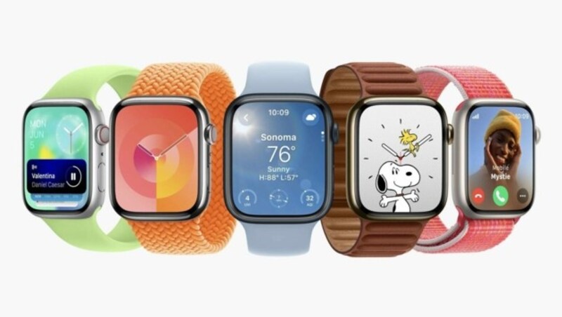 Die Apple Watch bekommt neue Watchfaces spendiert. (Bild: Apple)