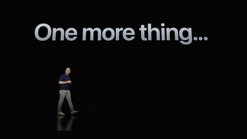 „One more thing ...“ - auf diesen Satz hatten Apple-Fans lange gewartet. (Bild: Apple)