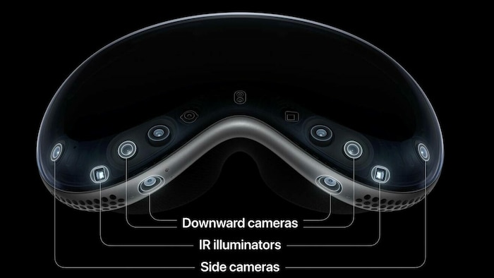 Das Headset ist mit zahlreichen Kameras, Sensoren und Mikrofonen ausgestattet.