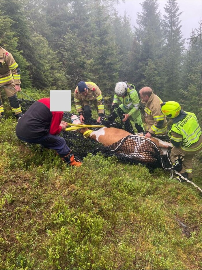15 Stuhlfeldener Floriani waren im Einsatz.