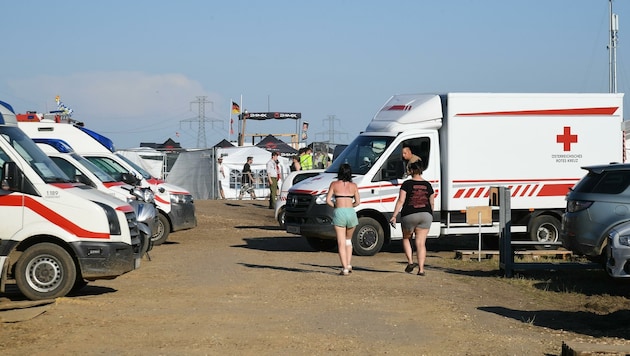200.000 Besucher werden bis Sonntag auf das Festival strömen. Das Rote Kreuz ist mit 500 Helfern vor Ort. (Bild: Huber Patrick)