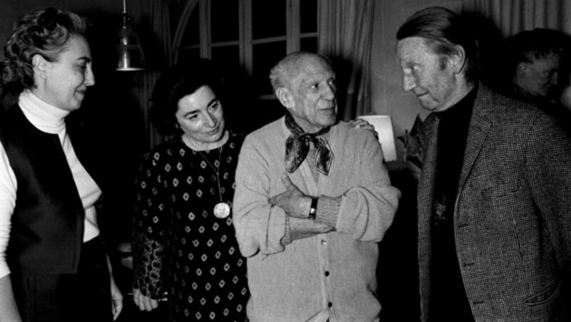 Pablo Picasso und Jacqueline Roque 1971 (Bild: Ralph GATTI / AFP)