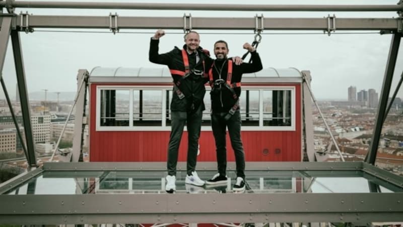 Gemeinsam stark und mit Weitblick! Bannert (li.) und Merza wollen Thaiboxen wiederbeleben, ein Schritt dazu ist ein Amateur-Event Samstag in Wien. (Bild: ZVG)