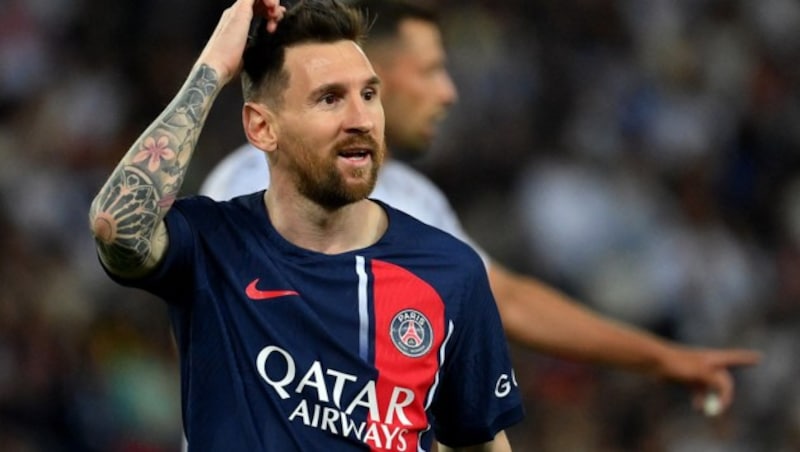 Lionel Messi hat ein Angebot aus den USA auf dem Tisch liegen. (Bild: APA/AFP/FRANCK FIFE)