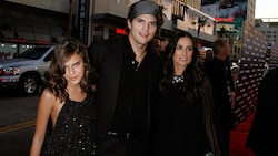 Tallulah Willis, Ashton Kutcher und Demi Moore im Jahr 2007 (Bild: APA/Kevin Winter / Getty Images North America / AFP)