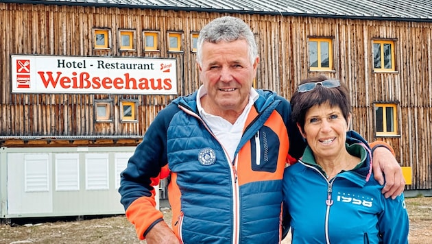 Peter und Petra Zraunig hören als Hüttenwirte nach 32 Jahren auf. (Bild: Wallner Hannes)