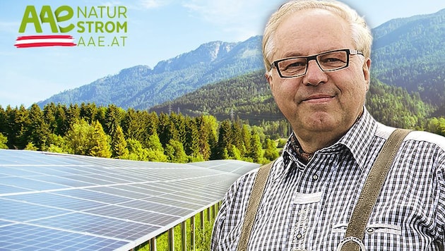 Wilfried Klauss liefert seinen Naturstrom an 17.000 Kunden in ganz Österreich. (Bild: AAE Krone KREATIV)