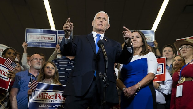 Mike Pence gilt selbst unter Republikanern als besonders gottesfürchtig. (Bild: AFP)