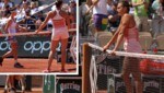 Jelina Switolina (li.) verweigerte Aryna Sabalenka den Handschlag. Letztere wartete am Netz und muss sich nun harte Kritik gefallen lassen. (Bild: APA/AFP/Thomas SAMSON, AP)