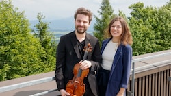 Die beiden Künstler Benjamin Herzl und Sarah Zechner riefen „Concerti Corti“ ins Leben. (Bild: Tschepp Markus)