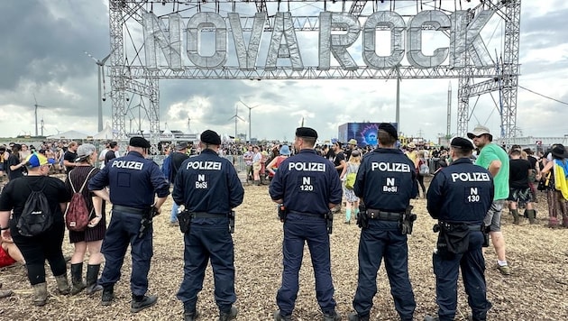 Die Polizei hat ein wachsames Auge auf das Festival. (Bild: Schulter Christian)