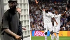 Antonio Rüdiger lieferte sich ein Wortgefecht mit einem Fan am Flughafen in Frankfurt. (Bild: APA/AFP/JAVIER SORIANO, twitter.com)