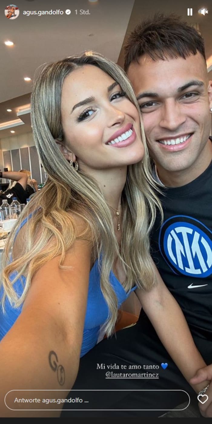 Agustina Gandolfo liebt ihren Lautaro Martinez „so sehr“.