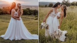 Märchenhaft: Manuela Zinsberger mit ihrer Braut Madeleine. (Bild: Sandy Alonso Photography)