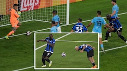 Romelu Lukaku im Doppelpech - der Fußballgott war im CL-Finale nicht auf der Seite des Inter-Stürmers. (Bild: AP)