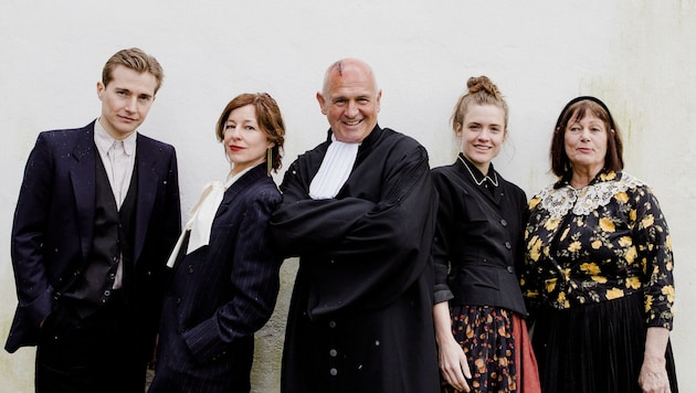 Von links: Felix Stichmann, Julia Cencig, Fritz Egger, Miriam Fussenegger, Susanne Altschul (Bild: Silvia Zellinger)