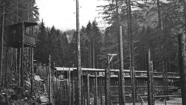 Das KZ Loibl wurde 1943 im Loibltal zu beiden Seiten des Loiblpasses als Außenstelle Mauthausens errichtet. (Bild: Mauthausen Memorial/KZ Gedenkstätte)