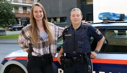 Die Polizistinnen Sophia-Theresa Unger und Elisa Cantonati (Bild: Hölzl Roland)