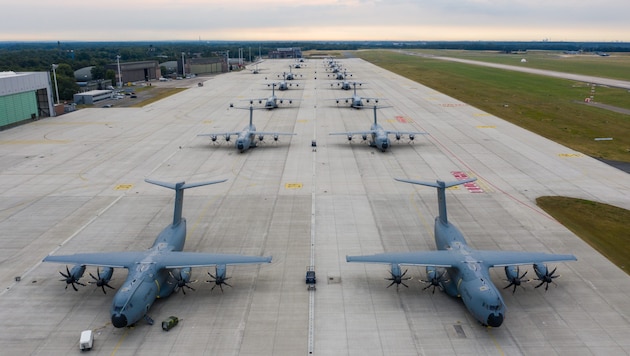 Der Fliegerhorst Wunstorf ist Standort der A400M-Transportflotte der Bundeswehr.