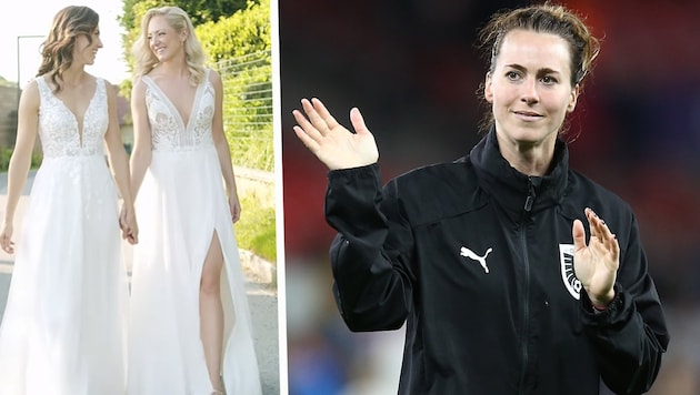 Viktoria Schnaderbeck hat ihre Anna geheiratet. (Bild: GEPA, instagram.com/viki_schnaderbeck)