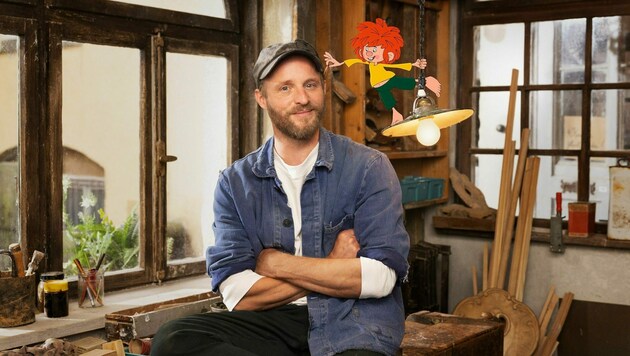 Florian Eder (Florian Brückner) mit Pumuckl