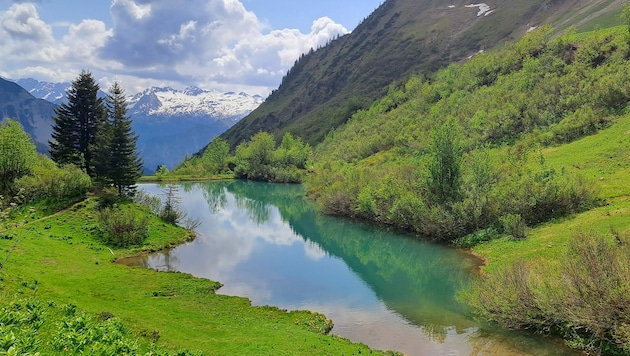 Der Stafelalpsee ist einen Abstecher wert. (Bild: Bergauer)