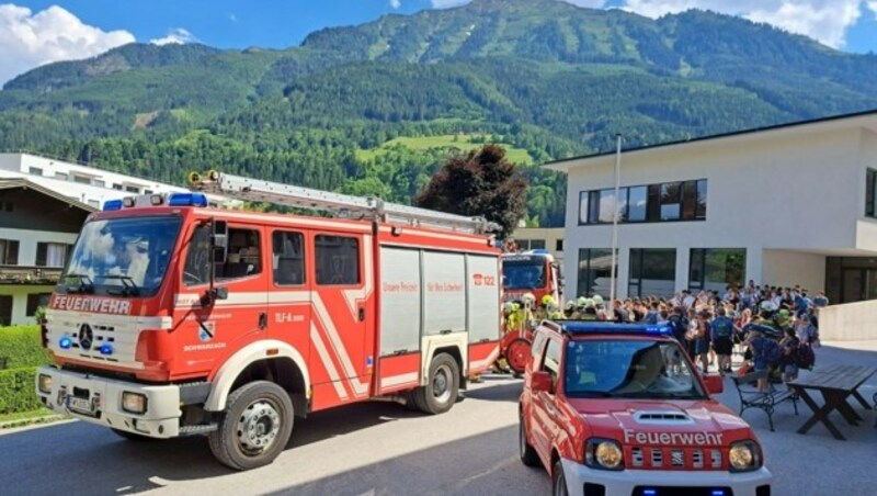 Der Einsatz fand in der neuen Mittelschule in Schwarzach statt. (Bild: FF Schwarzach)