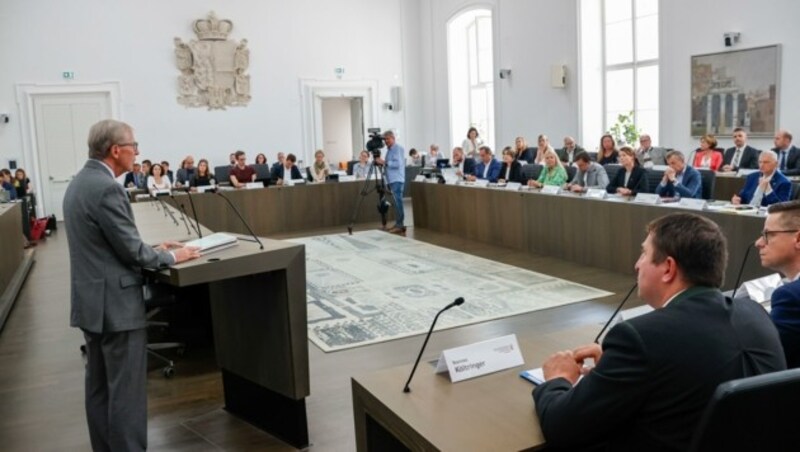 Heute wird der neue Landtag angelobt. (Bild: Tschepp Markus)