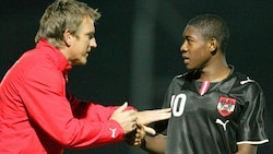 Andreas Herzog und David Alaba: Ein Bild aus gemeinsamen U21-Zeiten. (Bild: GEPA pictures)