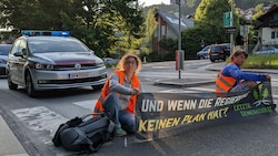 Tag 3 des Klimaprotestes in Innsbruck. (Bild: Letzte Generation Österreich)