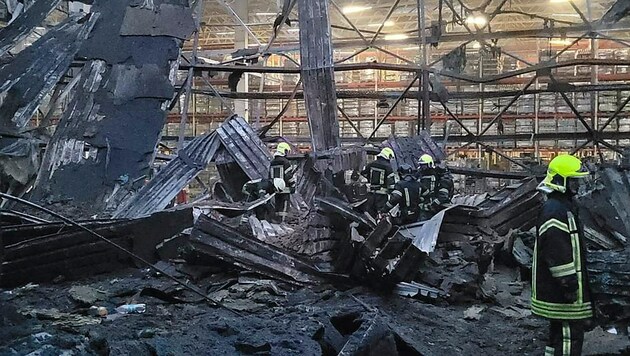 Ohne ausländische Elektronik könnte Russland keine Marschflugkörper bauen. Im Bild: Schauplatz eines Einschlags in der ukrainischen Großstadt Odessa.