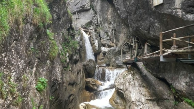 Ende Oktober soll die Bärenschützklamm wiedereröffnet werden. (Bild: ÖAV Mixnitz/Jantscher)