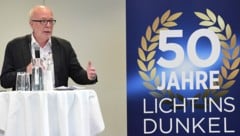 „Licht ins Dunkel“-Vizepräsident Germain Weber im Mai 2022 anlässlich des 50-jährigen Bestehens der Aktion. (Bild: APA/HANS KLAUS TECHT)